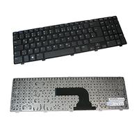 QWERTZ - Teclado alemán con marco para Dell Inspiron 15-R 2521 3521 3537 5521 5537 15-3521 15-3537 15R-5521 15R-5537 Dell Vostro 15-R 2125 2521 5521 5521 1