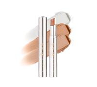 Qwesure Xixi Lápiz de sombra de ojos de 3 colores, gradiente 01 café leche | Brillo perlado, textura cremosa, mezcla suave, tonos beige y marrón, para un aspecto natural de los ojos