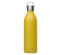 Qwetch - Botella Agua Acero Inoxidable 600ml Amarillo Active| Botella Térmica Reutilizable con Asa - 24h Frío / 12h Calor - Botella Isotérmica Compacta sin BPA y Hermética
