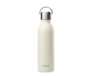 Qwetch - Botella Agua Acero Inoxidable 600ml Arena Active | Botella Térmica Reutilizable con Asa - 24h Frío / 12h Calor - Botella Isotérmica Compacta sin BPA y Hermética