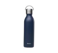 Qwetch - Botella Agua Acero Inoxidable 600ml Azul Marino Active | Botella Térmica Reutilizable con Asa - 24h Frío / 12h Calor - Botella Isotérmica Compacta sin BPA y Hermética