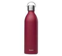 Qwetch - Botella Agua Acero Inoxidable 600ml Granate Active| Botella Térmica Reutilizable con Asa - 24h Frío / 12h Calor - Botella Isotérmica Compacta sin BPA y Hermética