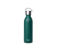 Qwetch - Botella Agua Acero Inoxidable 600ml Verde esmeralda Active | Botella Térmica Reutilizable con Asa - 24h Frío / 12h Calor - Botella Isotérmica Compacta sin BPA y Hermética