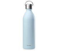 Qwetch - Botella Isotérmica Active Inox 1L Azul Pastel Active| Botella Agua Acero Inoxidable con Asa - 24h Frío / 12h Caliente - Reutilizable, Hermética y sin BPA
