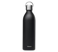 Qwetch - Botella Isotérmica Active Inox 1L Negro Active | Botella Agua Acero Inoxidable con Asa - 24h Frío / 12h Caliente - Reutilizable, Hermética y sin BPA