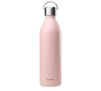 Qwetch - Botella Isotérmica Active Inox 1L Rosa Pastel Active| Botella Agua Acero Inoxidable con Asa - 24h Frío / 12h Caliente - Reutilizable, Hermética y sin BPA