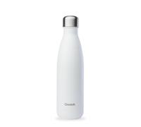 Qwetch - Botella Isotérmica Matt - Blanco 500ml - Botella de Acero Inoxidable - 24h Frío y 12h Caliente - Hermética, Sin BPA y Reutilizable - Para Deporte, Viajes, Oficina, Senderismo