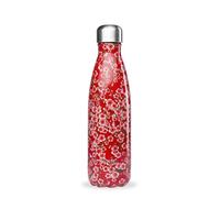 Qwetch - Botella Isotérmica Originals 500ml Acero Inoxidable Flowers Rojo - 24h Frío / 12h Caliente - Hermética, Sin BPA y Reutilizable - Para deporte, oficina, senderismo y viajes