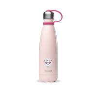 Qwetch - Botella Isotérmica Originals - Kids Rosa 500ml - Botella Nómada de Acero Inoxidable - 24h Frío y 12h Caliente - Impermeable, Libre de BPA y Reutilizable