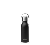 Qwetch - Botella Térmica Active Inox 350ml Negro Active | Botella Agua Acero Inoxidable Reutilizable - 24h Frío / 12h Caliente - Compacta, Hermética y sin BPA
