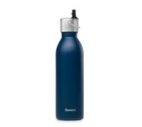 Qwetch - Botella Térmica Active Inox 600ml con Tapón Deportivo Azul marino | Botella Agua Acero Inoxidable - 24h Frío / 12h Caliente - Reutilizable, Compacta, Hermética y sin BPA