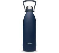 Qwetch - Botella Térmica Grande Inox 1,5L Azul Noche Titan - 48h Frío y 16h Caliente - Hermética & Sin BPA - Cantimplora de Acero Inoxidable con Asa - Termo para Camping, Picnic, Familia