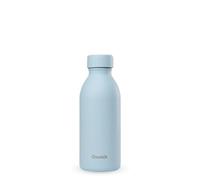 Qwetch - Botella Térmica ICON 500ml Inox Reciclado Azul Pastel | Botella Agua Acero Inoxidable Reutilizable - 24h Frío / 12h Caliente - Compacta, Hermética, Elegante y sin BPA