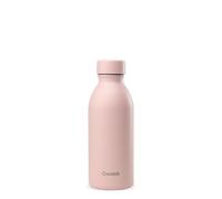 Qwetch - Botella Térmica ICON 500ml Inox Reciclado Rosa Pastel | Botella Agua Acero Inoxidable Reutilizable - 24h Frío / 12h Caliente - Compacta, Hermética, Elegante y sin BPA