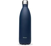 Qwetch - Botella Térmica Originals Acero Inoxidable 1L Azul Noche - 24h Frío y 12h Caliente - Hermética, Sin BPA y Reutilizable - Botella Isotérmica para Gimnasio, Oficina, Viajes y Senderismo
