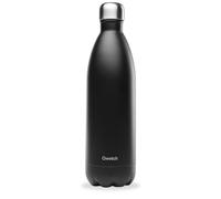 Qwetch - Botella Térmica Originals Acero Inoxidable 1L Negro - 24h Frío y 12h Caliente - Hermética, Sin BPA y Reutilizable - Botella Isotérmica para Gimnasio, Oficina, Viajes y Senderismo