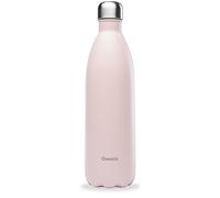 Qwetch - Botella Térmica Originals Acero Inoxidable 1L Rosa Pastel - 24h Frío y 12h Caliente - Hermética, Sin BPA y Reutilizable - Botella Isotérmica para Gimnasio, Oficina, Viajes y Senderismo