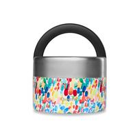QWETCH - Fiambrera Isotérmica Inox con Asa - Acero Inoxidable 650ml Arty - Caja Almuerzo 5h Caliente y 7h Fría - Hermética, Sin BPA y Reutilizable - Lunch Box para Oficina, Picnic, Senderismo
