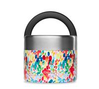 QWETCH - Fiambrera Isotérmica Inox con Asa - Acero Inoxidable 850ml Arty - Caja Almuerzo 5h Caliente y 7h Fría - Hermética, Sin BPA y Reutilizable - Lunch Box para Oficina, Picnic, Senderismo