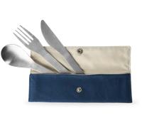 Qwetch Set de Cubiertos de Acero Inoxidable - 3 Unidades - Azul noche Qwetch