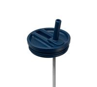 QWETCH - Tapón impermeable con pajita plegable, compatible con Travel Cup con tapa hermética para Tumbler isotérmica - Accesorio para botella de acero inoxidable, antifugas e hidratación, color azul