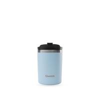 QWETCH - Taza Aislada de Viajes - Azul Pastel 240ml - Acero inoxidable Café & Té Termos - 6h Caliente y 12h Frío - Compacto e impermeable, Taza de Viaje