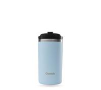 QWETCH - Taza isotérmica - Azul pastel 350 ml - Thermo Café & Té de acero inoxidable - 6h caliente y 12h frío - Resistente al agua, taza de viaje