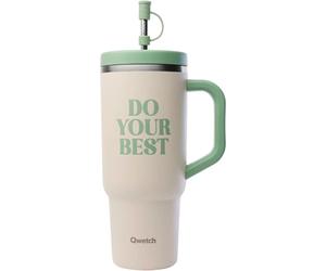QWETCH Travel Cup Insulated Inox 900ml Level Up - Unisex - Beige - talla única- modelo 2025