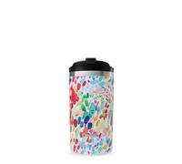 QWETCH -Travel Mug 350ml Arty - Termo Café & Té en Acero Inoxidable - 6h Caliente & 12h Frío - Sin BPA, Hermética, Taza Térmica de Viaje Compacto