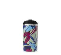 QWETCH -Travel Mug 350ml Bahia - Termo Café & Té en Acero Inoxidable - 6h Caliente & 12h Frío - Sin BPA, Hermética, Taza Térmica de Viaje Compacto