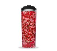 QWETCH - Travel Mug Isotérmica - Flowers 470ml - Taza de Acero Inoxidable para Café y Té - 6h Caliente y 12h Frío - Sin BPA, Impermeable