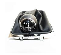 QWETY For Passat B6 CC 2005 2006 2007 2008 2009 2010 2011 3C0711113 3C0 711 113 Perilla de Palanca de Cambios de Coche de 6 velocidades con Bota de Cuero PU Cubierta De La Palanca De Cambios