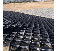 QWEZXCSA Malla geomalla para Control de Lodo para propiedades ribereñas, Caminos de Grava permeables y Rejilla de Suelo/Arena - Solución Duradera para adoquines Negros,H-5cm/2in-6x6m (20x20ft)