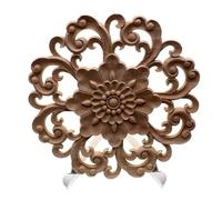 QWFVHJ Molduras de Madera Decorativas, calcomanías for Muebles, decoración náutica Vintage, calcomanías sólidas for Puertas de gabinetes, Patrones Florales tallados, artesanías.(10cm)