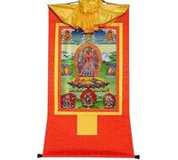 QWFVHJ Pintura Colgante de pergamino, Imagen de pergamino de Seda, Pintura de pergamino de Seda, Thangka Tibetano, Vajrayogini, La Dakini de Todos los Budas, Tibetano(Red,Large(85cm*63cm))