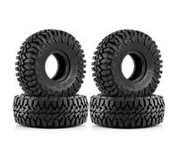 QWHTYO RC Coche Rueda Neumáticos Compatible con Axial para SCX10 Pro para Capra para Traxxas para TRX4 1/10 Coche Trepador De Control Remoto 110mm Barro para Terreno Neumático De Goma De 1,9"