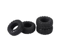 QWHTYO RC Coche Rueda Neumáticos Compatible con Axial SCX24 90081 AXI00002 1/24 RC Crawler Car Upgrade Parts 4 Piezas 48 Mm 1,0 Neumáticos De Rueda De Goma Blanda