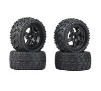 QWHTYO RC Coche Rueda Neumáticos Compatible con Remo para Hobby para Smax 1621 1625 1631 1635 1651 1655 1/16 RC Piezas De Mejora De Coche 4 Uds Neumáticos De Goma Rueda