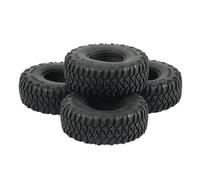 QWHTYO RC Coche Rueda Neumáticos Compatible con Tamiya 1/14 RC Car Tractor Truck 28mm 4 Piezas Neumáticos De Goma para Todo Terreno Neumáticos De Rueda Neumáticos De Coche RC Gruesos Y Anchos