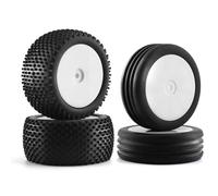 QWHTYO RC Neumáticos Compatible con Tekno para Eb410 para Yokomo Yz4 4 Uds. Modelo De Juguete, Neumáticos Duraderos para Coche, Neumático Vehículo Todoterreno 1/10 Neumáticos Srx2 Bandit