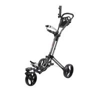 Qwik-Fold Carrito de Golf Giratorio de 360 Grados, 3 Ruedas, Rueda Delantera giratoria de 360 Grados, un Segundo para Abrir y Cerrar (carbón/Negro)