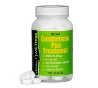 QwikTreat - Tabletas de tratamiento de sartén de condensado, pastillas de goteo de aire acondicionado, limpiador de línea de drenaje de aire acondicionado, control de olores, desbordamiento y daños