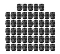 QWinOut 4/10/50 Pcs PTZ Camera Gimbals AV Ball Damping Rubber Ball Shock Absorber Ball Heavy Duty Vibration Shock Absorption for FPV Camera Mount Multicopter (Black,50 Pcs)