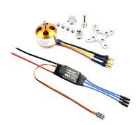 QWinOut A2212 2200KV Brushless Outrunner Motor W/Mount 6T + 30A ESC Controller for DIY RC Quadcopter Multicopter UFO (1 Set)