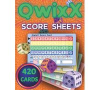 QWIXX Score Sheets: Full Color Score Pads | 420 Games | 8.5x11 Inches Large Cards | Multi-colored Replacement Score Cards For Qwixx