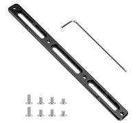 QWORK® 1 Pieza Adaptador para portabidón de Bicicleta con Tres Ranuras - Soporte de Aluminio, Universal para Bicicletas de Carretera, MTB y BMX