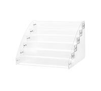 QWORK® 1 piezas expositor pintauñas 6 niveles, estante de exhibición de esmalte de uñas acrílico, capacidad para alrededor de 60 botellas