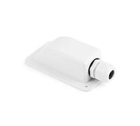 QWORK® 1 Piezas IP68 Impermeable ABS Solar Un Cable Entrada Gland-Weather Resistente Cable de Entrada para Paneles solares de RV, Caravana y Marina, Color Blanco