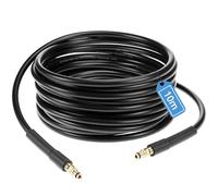 QWORK® 10 m Manguera de Limpiadoras de Repuesto de Alta presión, Compatible con Serie K K2, K3, K4, K5, K6, K7 Hidrolimpiadora