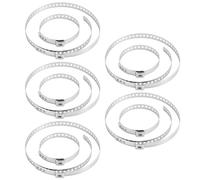 QWORK® 10 piezas Abrazaderas de fuelle universal - acero inoxidable - 20 a 50 mm y 50 a 120 mm